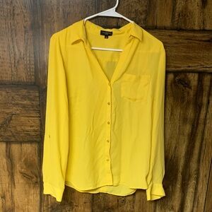 The Limited Sunny Yellow Button-Down Blouse